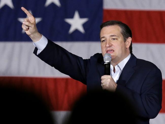 Trump branded Ted Cruz a ‘liar’ and ‘trojan horse’ after losing to him in the Wisconsin primary. Picture: AP Photo/Nam Y. Huh