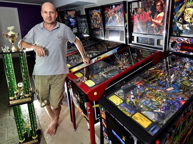 Alligator Creek's Rob Milla has won the title of the Australian pinball champion for 2020. PICTURE: MATT TAYLOR.