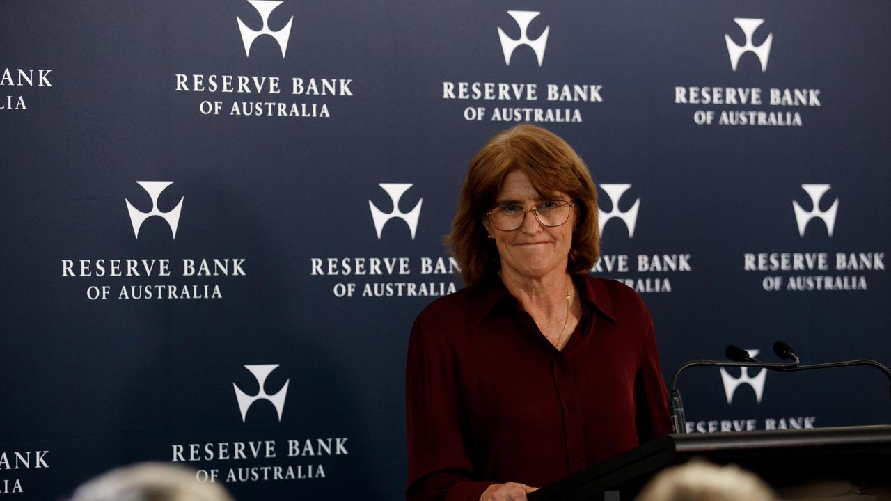 With the RBA all but certain to keep the cash rate on hold at 4.35 per cent, investors will be closely watching governor Michele Bullock’s post-meeting remarks. Picture: NCA NewsWire / Nikki Short