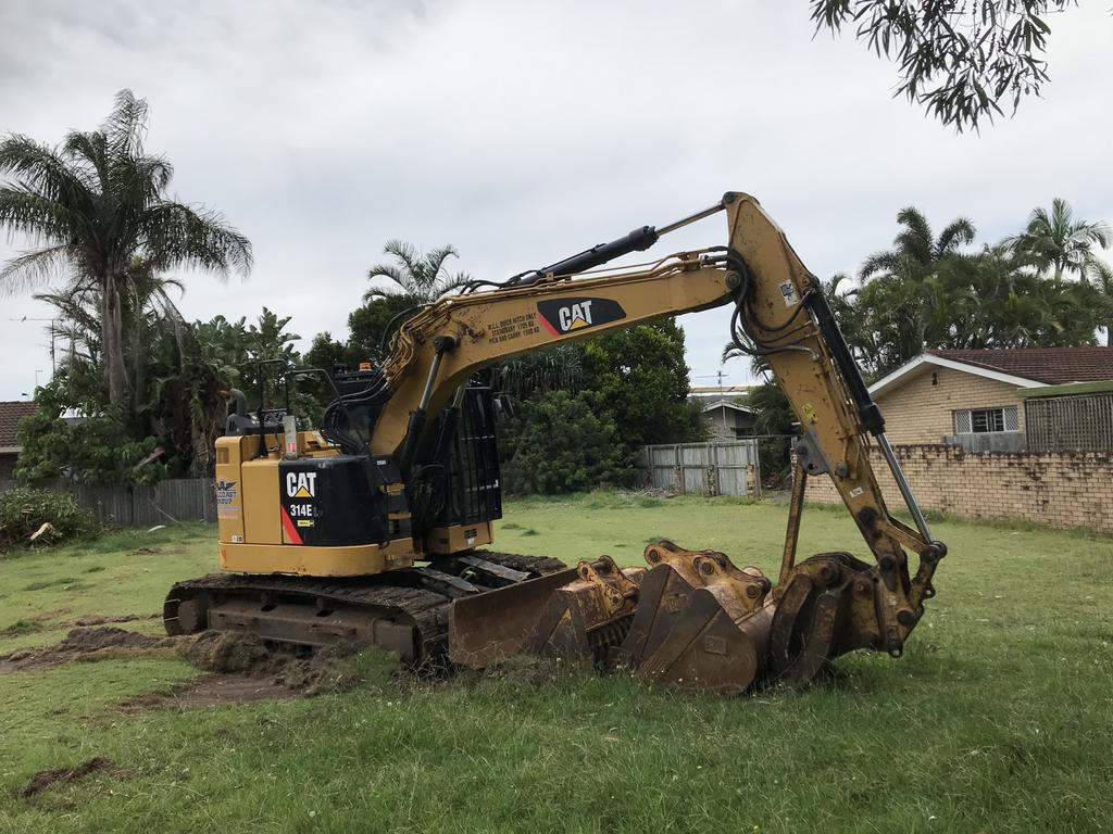 Demolition works have begun on eight homes at Buddina to make way for a high rise.