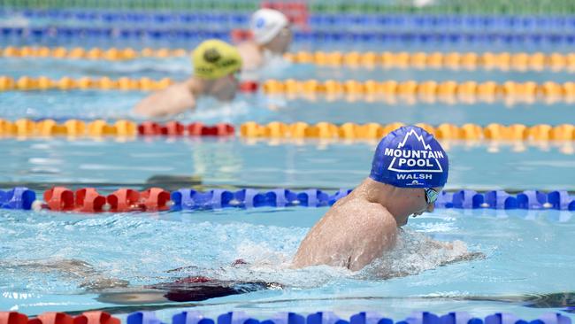 Mountain Pool competitor Beau Walsh in action on day one of the SA Country Swimming Championships. Picture: Naomi Jellicoe