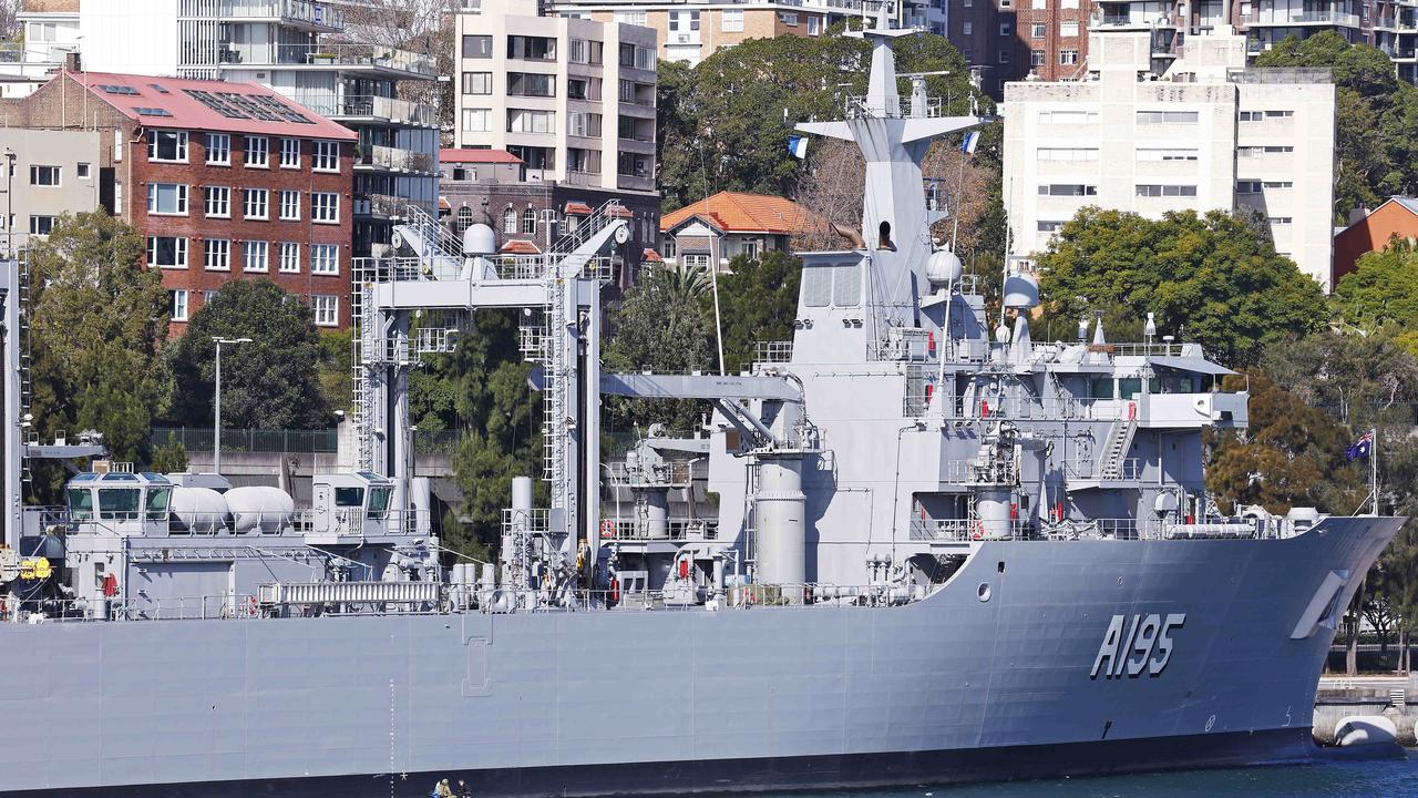 HMAS Supply stuck in Sydney Harbour for 14 months | Herald Sun