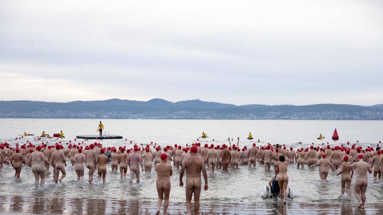 Nude Solstice Swim, Dark Mofo 2023. Picture: Rosie Hastie