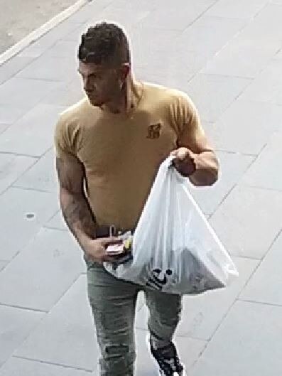 Adelaide Hells Angels associate Kerry Giakoumis in Melbourne four days before he went missing, presumed murdered. Picture: Victoria Police.