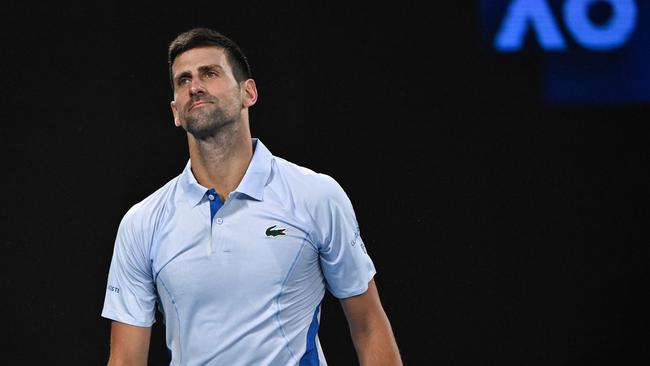 Djokovic was ‘relieved’ by his performance on Friday after a tough first two matches. Picture: William West / AFP