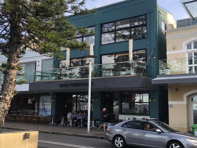 The Manly Greenhouse restaurant and bar on South Steyne, Manly, in July 2023, after it was announced the venue would become a Wahlburgers hamburger outlet. Picture: Jim O'Rourke