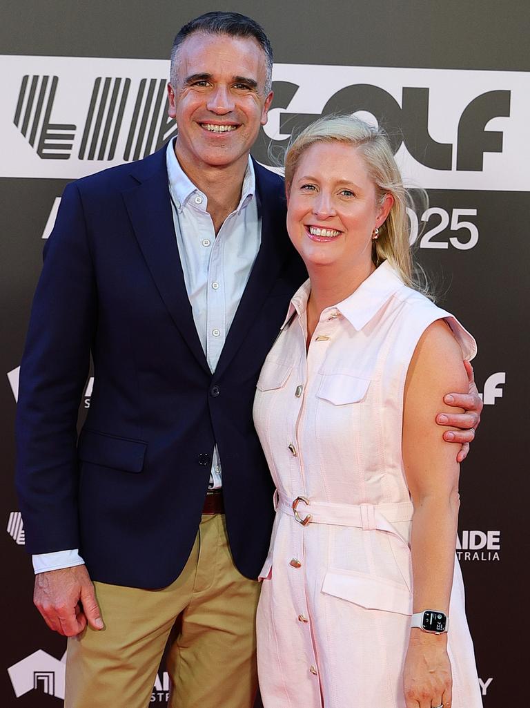 Premier Peter Malinauskas and his wife, Annabel West. Picture: Sarah Reed