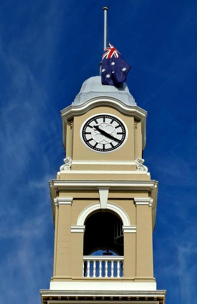 Maryborough Mayor George Seymour ordered the town’s flags be flown at half mast.