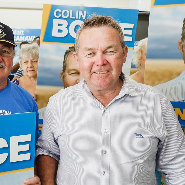 Colin Boyce at his electoral office in the federal electorate of Flynn. Supplied: Brad Hunter (Deputy PM’s office)