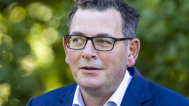 MELBOURNE, AUSTRALIA - NewsWire Photos February 17, 2022: Victorian Premier Daniel Andrews speaks to media during a press conference at Parliament. Picture: NCA NewsWire / Aaron Francis