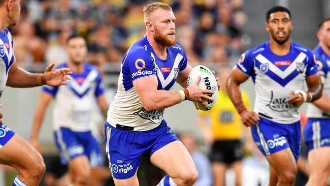 Luke Thompson . NRL; North Queensland Cowboys Vs Canterbury-Bankstown Bulldogs at Queensland Country Bank Stadium, Townsville. Picture: Alix Sweeney