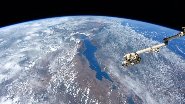 One of the many extraordinary images taken by astronaut Terry Virts, during his time aboard the international space station. This shows Lake Nyasa in Africa.