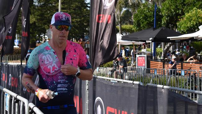 Athletes at the Sunshine Coast Ironman 70.3 2023.