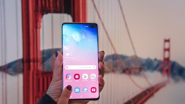 Samsung chose to launch its Galaxy S10 smartphones in San Francisco. Picture: Jennifer Dudley-Nicholson/ News Corp Australia