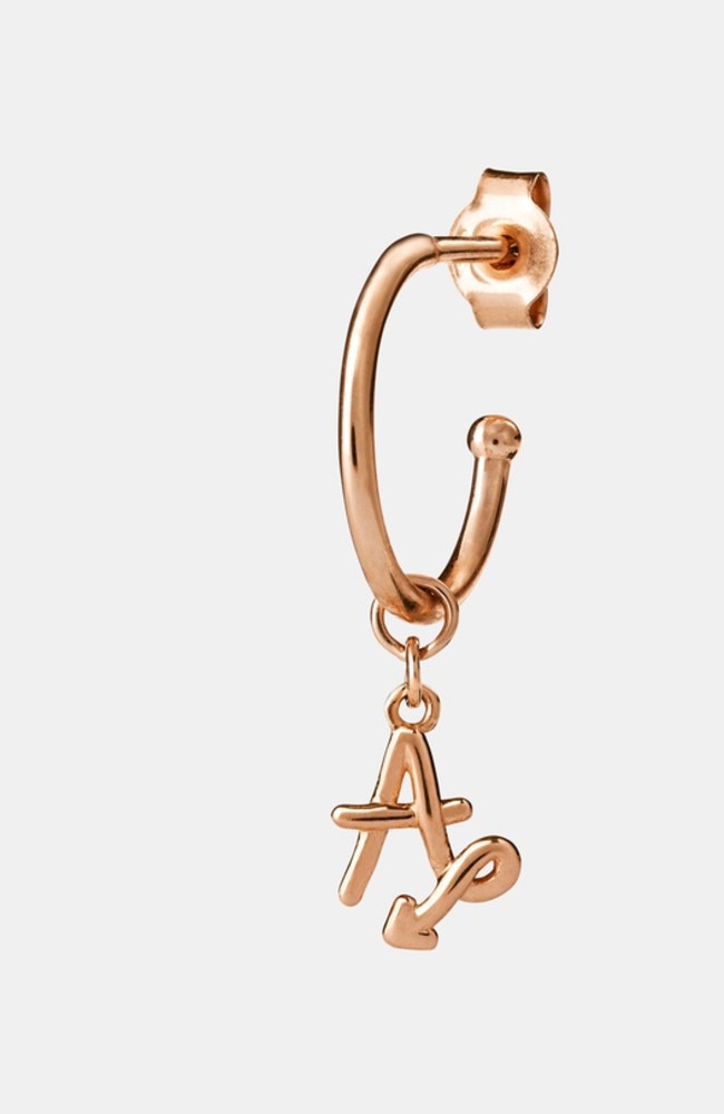 Karen Walker A Initial Love Letter Hoop