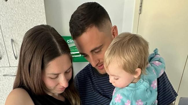 Ryan and Amy with Isla Mae Bailey who was born on the 23rd of June 2024.