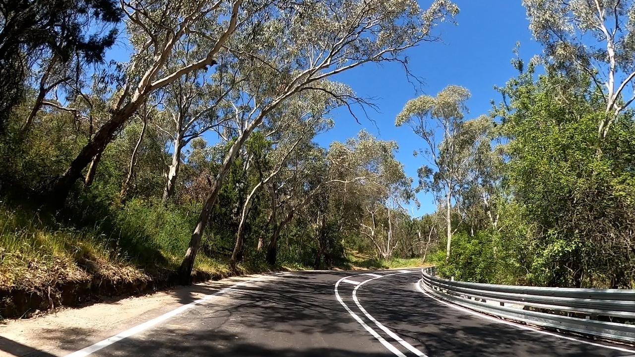 A 5.5km stretch of Main Rd at Cherry Gardens has been upgraded and is now open to the public. Picture: Dept of Transport