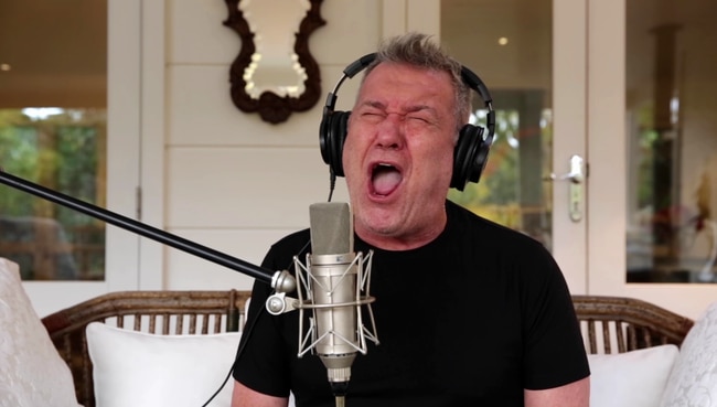 Jimmy Barnes belting out a familiar tune. Picture: Mushroom Creative