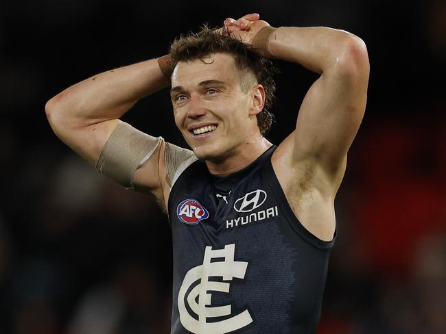 Patrick Cripps is hunting his second Brownlow. Picture: Michael Klein