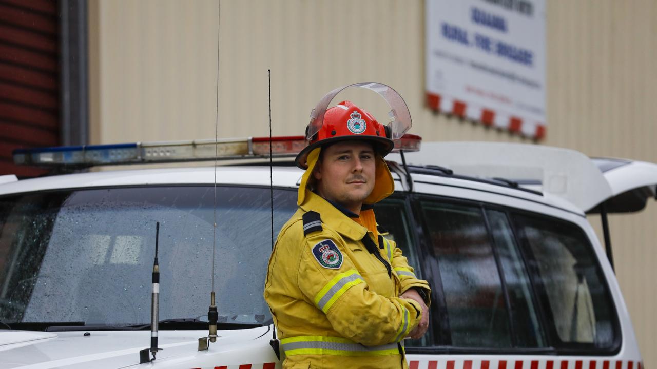 Senior deputy captain Nathan Barnden is still struggling, months after the fires were quelled. Picture: Sean Davey