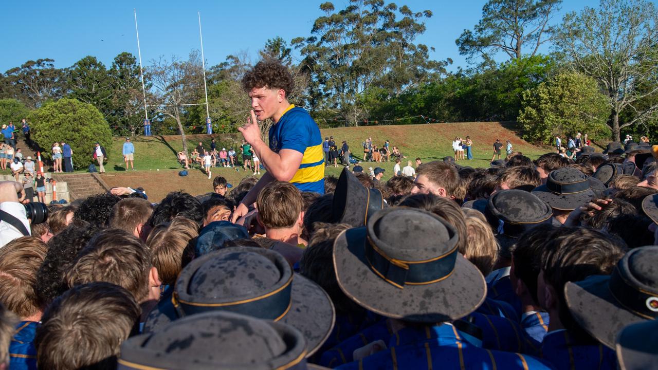 TGS captain Joe Gray. 2024 OCallaghan Cup at Downlands College.Photo by Nev Madsen