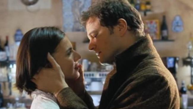 Aurelia (Lúcia Moniz) with Jamie (Colin Firth) in Love Actually.