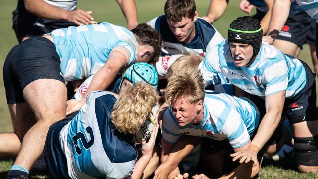 The Barbarians in action at the event last year against NSW. Picture: Julian Andrews