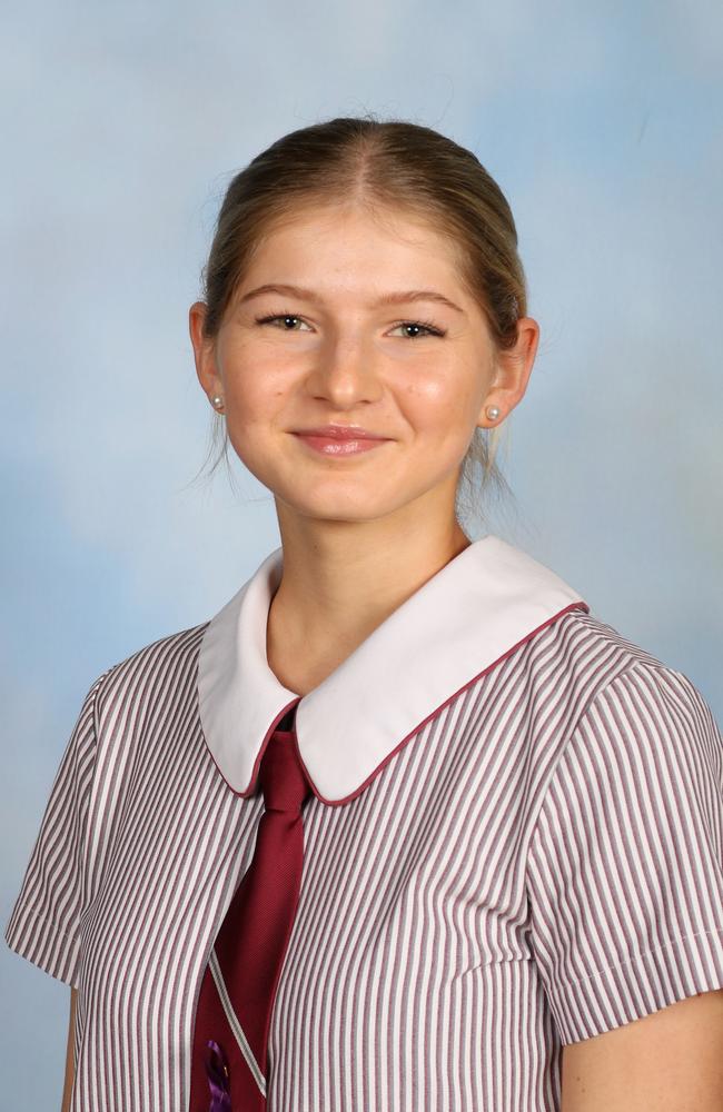 Mount Alvernia College 2024 Year 12 high achiever Madeleine Colclough. Picture: supplied