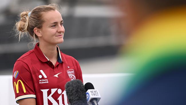 Isabel Hodgson of Adelaide United. Picture: Morgan Hancock / Getty Images