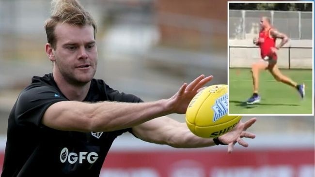 Lance Franklin and Jack Watts were among the players back on the training track today.