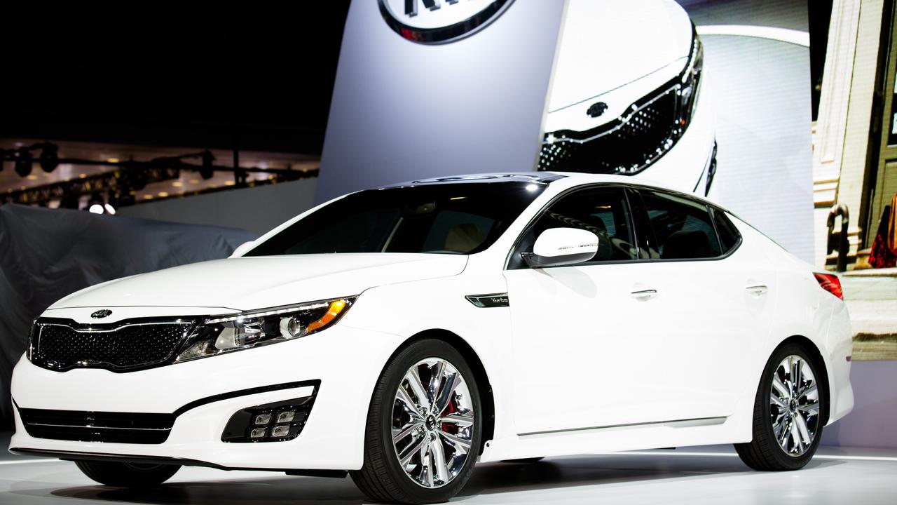 The Kia Optima is under suspicion over a spate of fires. Photo: AP.