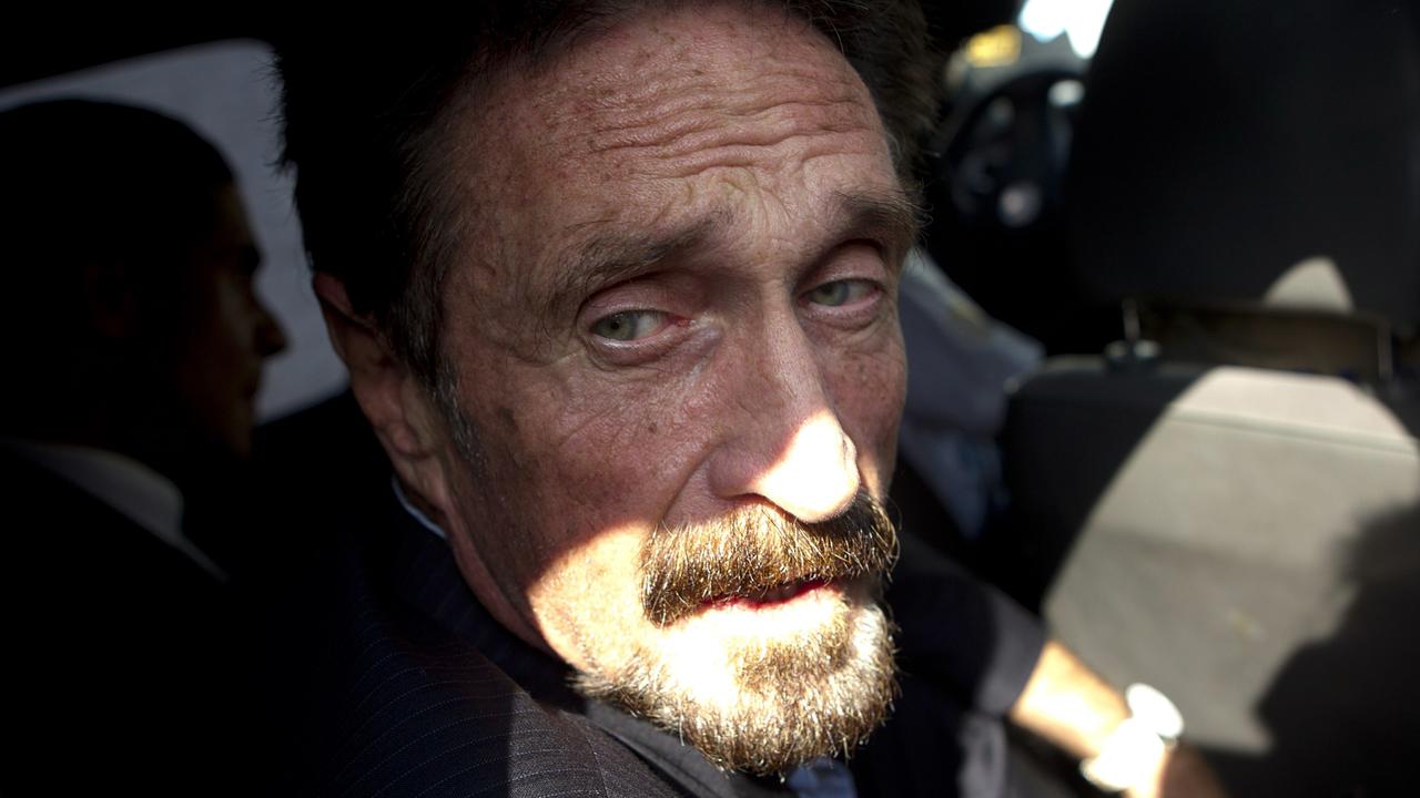 McAfee was facing legal troubles. Picture: EPA/Saul Martinez