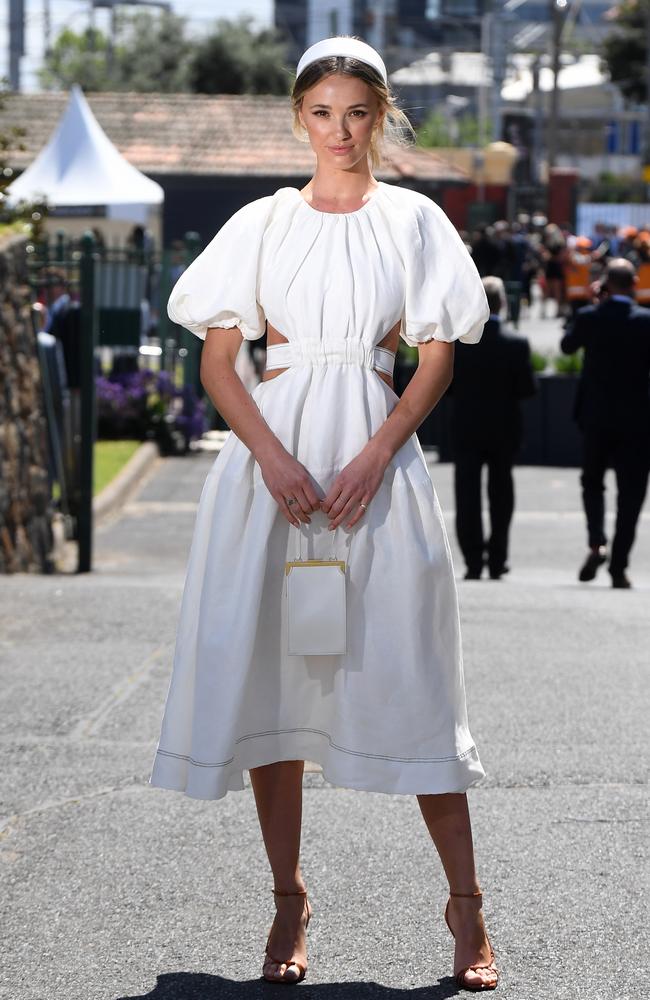 Brooke Hogan’s look was understated but chic. Picture: AAP/James Ross
