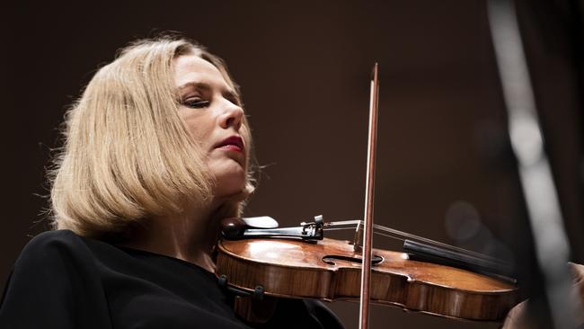 Satu Vanska performing with the Australian Chamber Orchestra in 2022. Picture: Nic Walker