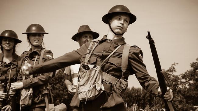 Mitchell Price at Passchendaele where he spent the day with other scholars at an educational program called "Life at the Front".