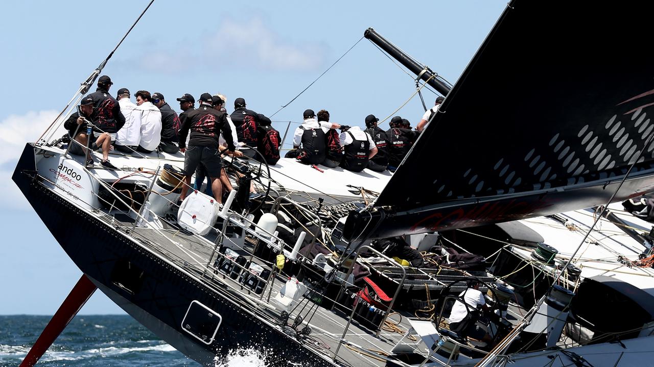 Andoo Comanche is the line honours favourite this year. Picture: Matt King/Getty Images)