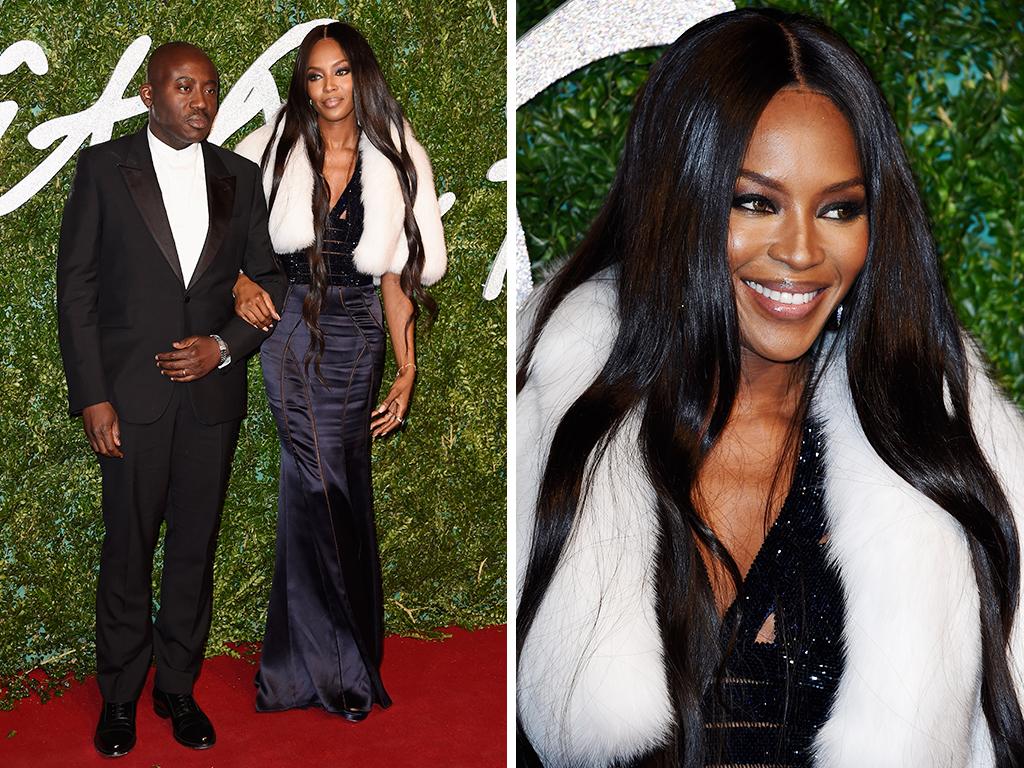 Edward Enninful and Naomi Campbell attend the British Fashion Awards at London Coliseum on December 1, 2014 in London, England. Picture: Getty