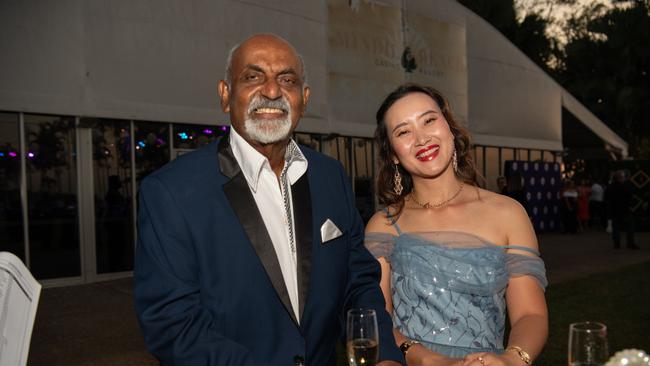 Saba Prathapan and Laura Nguyen at the Great Humpty Ball Darwin 2024. Picture: Pema Tamang Pakhrin