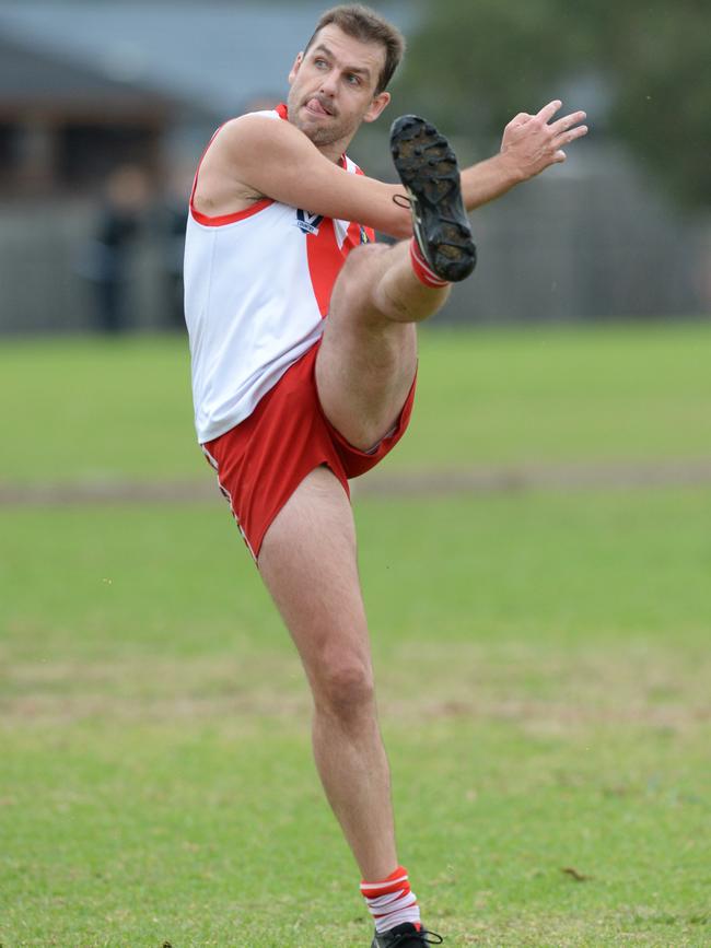 Van Raay snaps an early goal. Picture: Chris Eastman