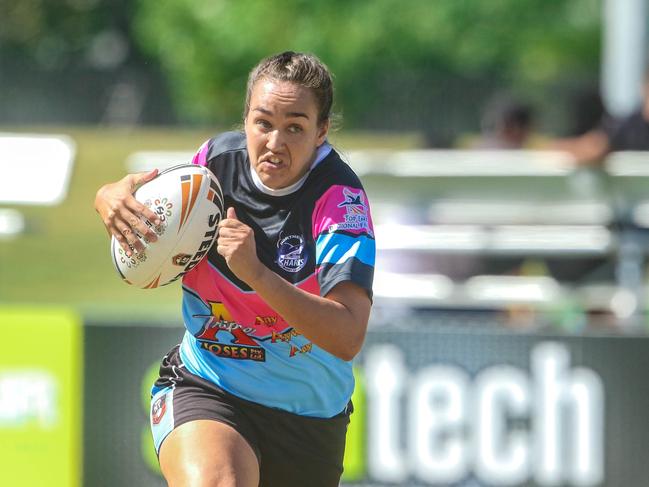 Northern Sharks proved they’re looking to stay in the women’s comp with a win over Nightcliff. Picture:Glenn Campbell