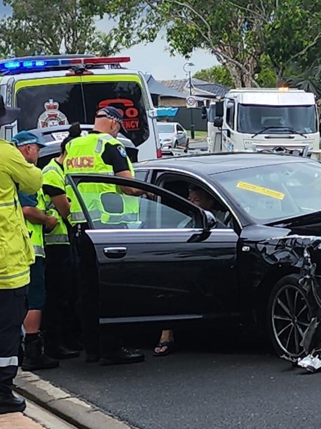 Emergency services at the scene. Picture: Liz Lafferty / Monterey Keys Community Group.