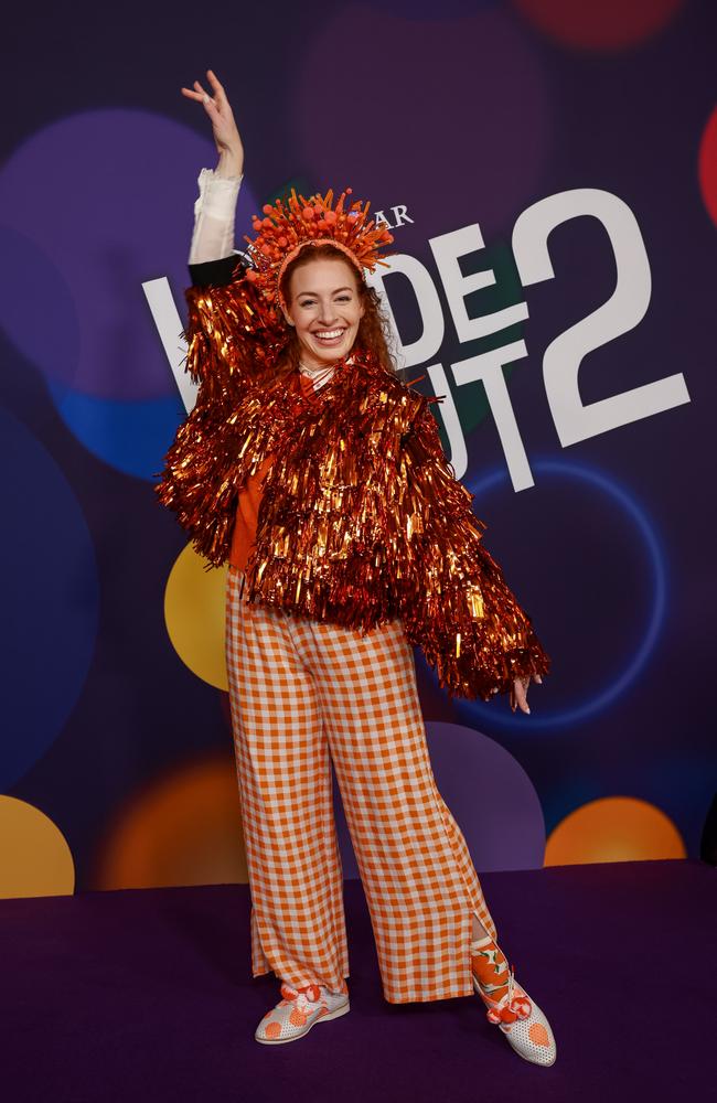 Red Wiggle Emma Watkins. Picture: Justin Lloyd.
