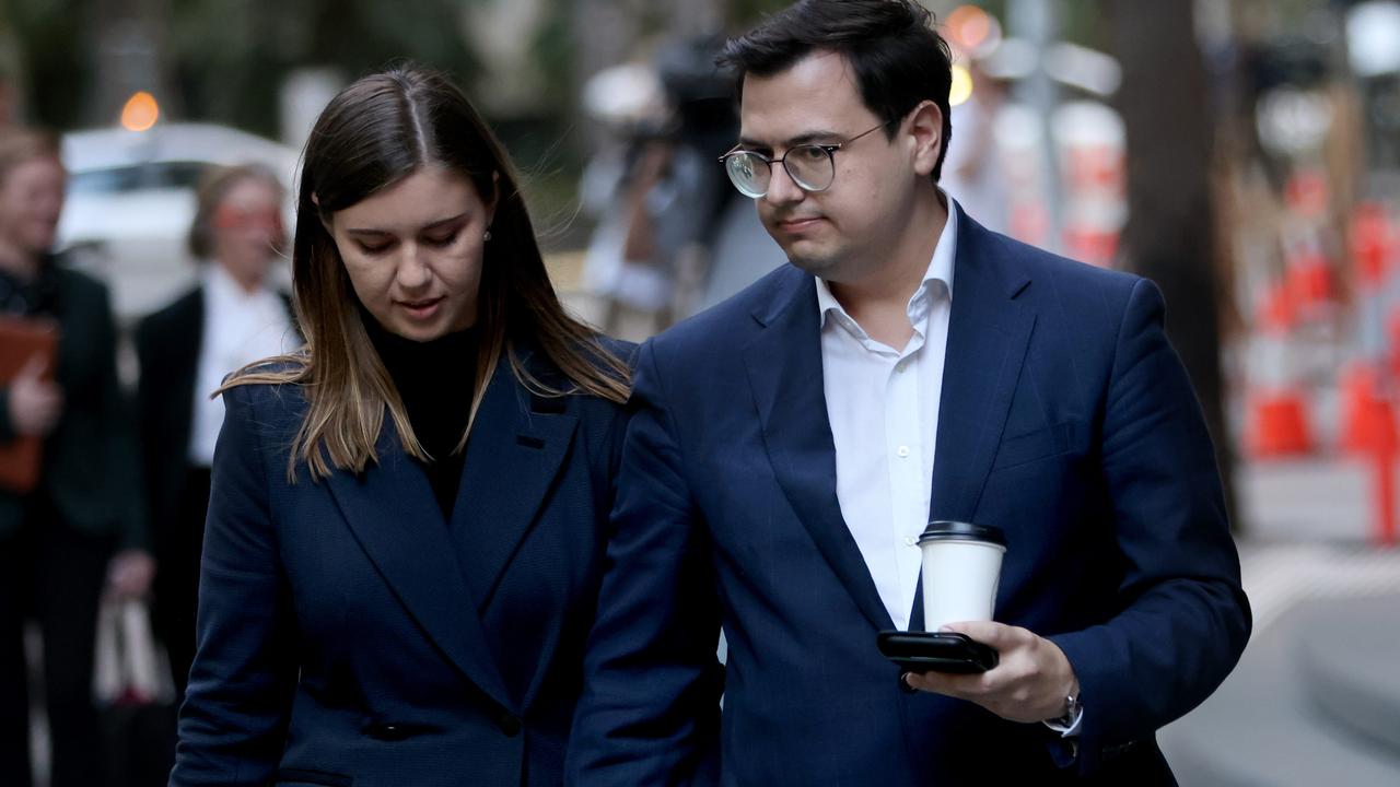 Ms Higgins and her husband David Sharaz are being sued by senator Linda Reynolds over social media posts the couple shared in 2022 and 2023. Picture: NewsWire / Damian Shaw