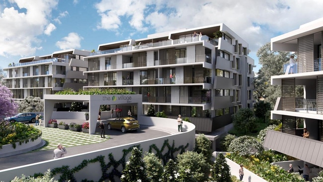 Artist impression of The Village Manly luxury retirement living project from The Village Retirement Group and Anglicare.