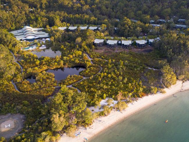 The luxury Kingfisher Bay Resort on Fraser Island. Picture: Lachie Millard