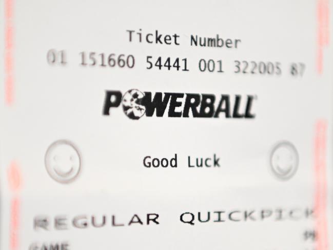 BRISBANE, AUSTRALIA - NewsWire Photos - JUNE 20, 2023. A lottery ticket for ThursdayÃs $100m Powerball draw in Brisbane.NCA NewWire