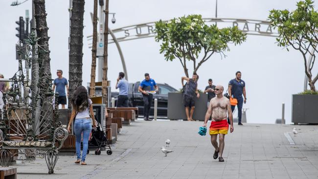 Cavill Mall during Covid restrictions. Picture: Jerad Williams.