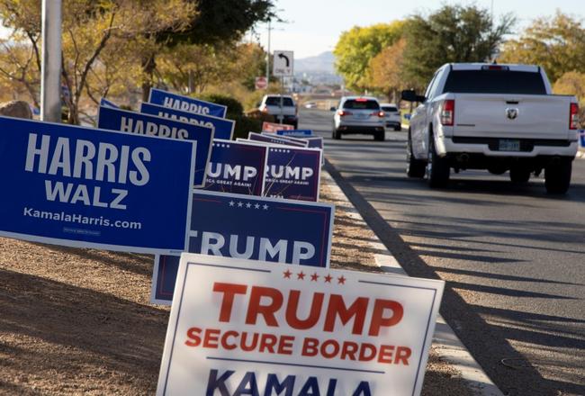 Campaign signs in Las Vegas, Nevada