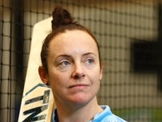 MELBOURNE, AUSTRALIA - JUNE 25: Sarah Coyte of NSW poses during the Indoor Cricket National Championship at Casey Stadium on June 25, 2022 in Melbourne, Australia. (Photo by Graham Denholm/Getty Images)