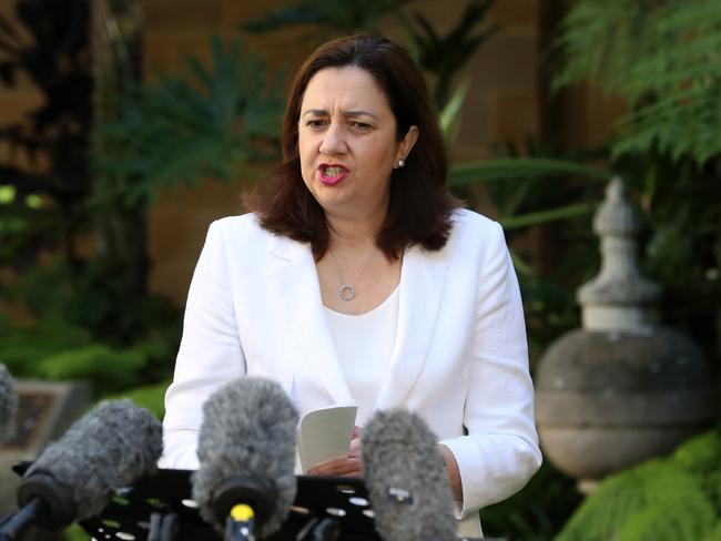 Qld Premier Annastacia Palaszczuk, Speaker's Green, Queensland's Parliament House. Photographer: Liam Kidston.